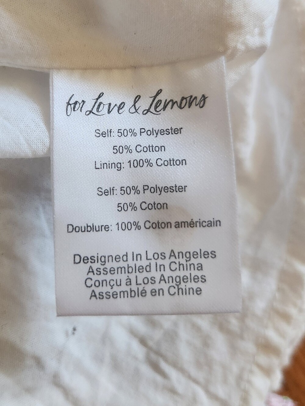 For Love & Lemons Kinsley Eyelet Mini Dress Sz M - Picture 9 of 12